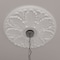 Ekena Millwork Milan Ceiling Medallion (Fits Canopies up to 4 5/8"), 24 1/2"OD x 3 1/2"ID x 1"P, Primed White CM24MI - alternate 7